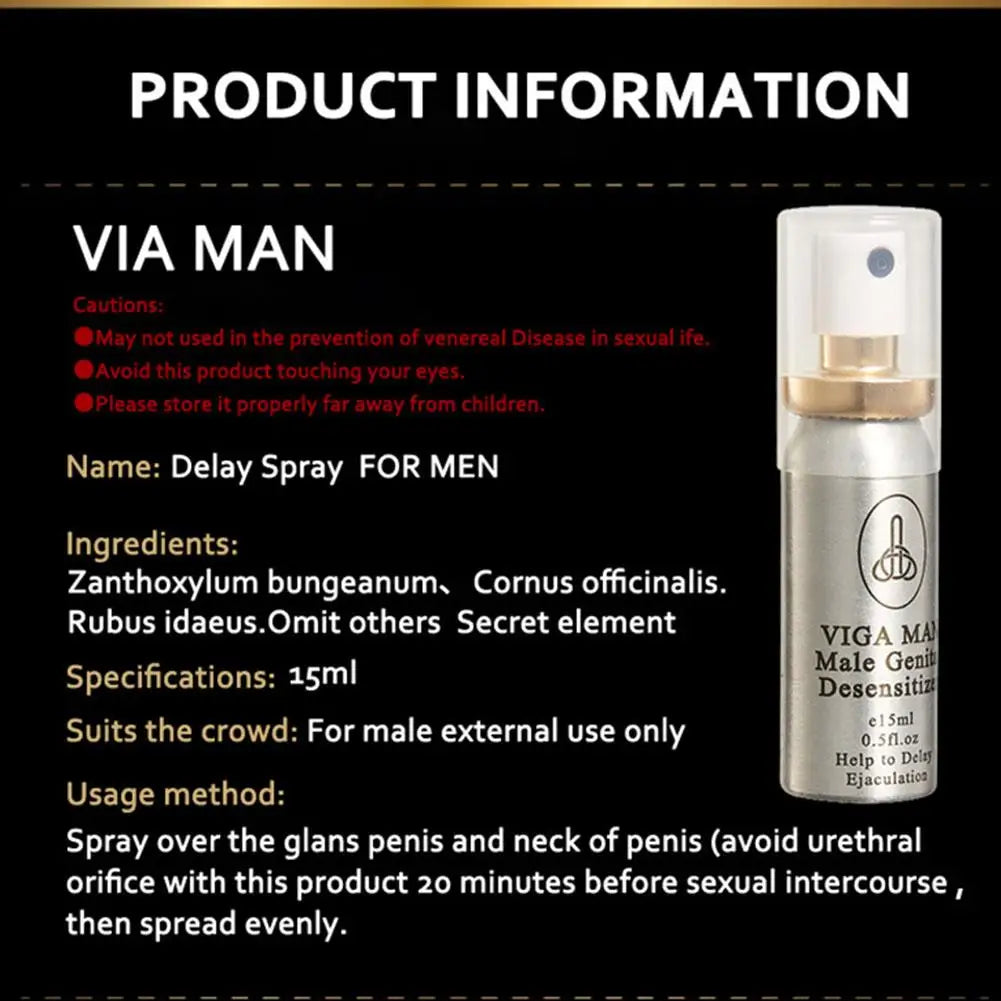 Eelhoe Men's Intimate Performance Spray 15ml | Long-Lasting