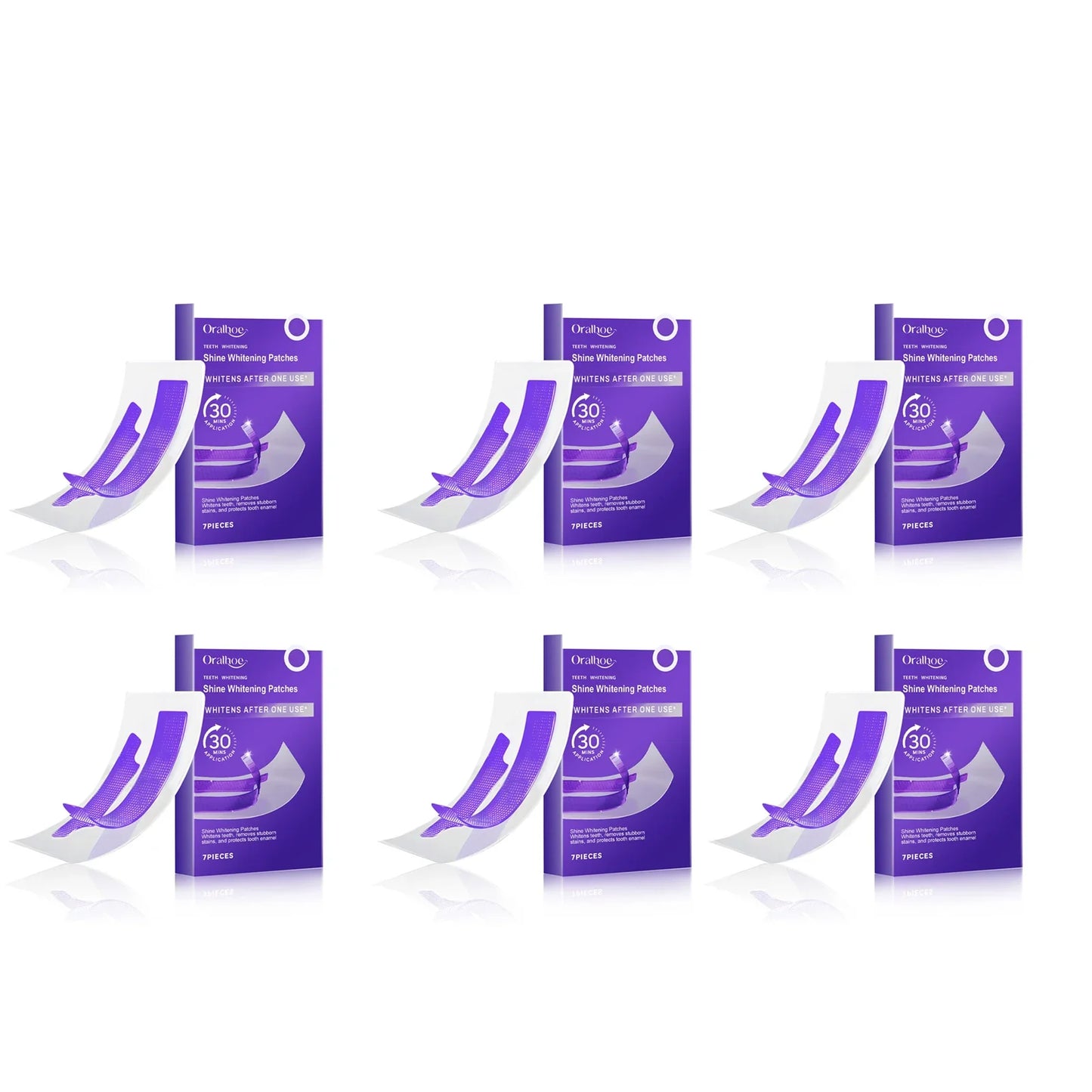 Oralhoe Teeth Whitening Strips – Stain Removal Gel Patches