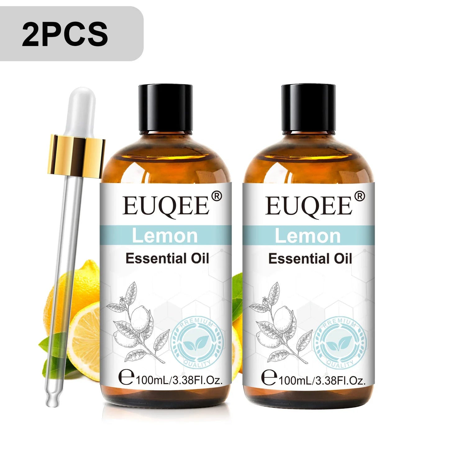 EUQEE 100ml Essential Oils – Lavender, Vanilla, Lemon & Cinnamon