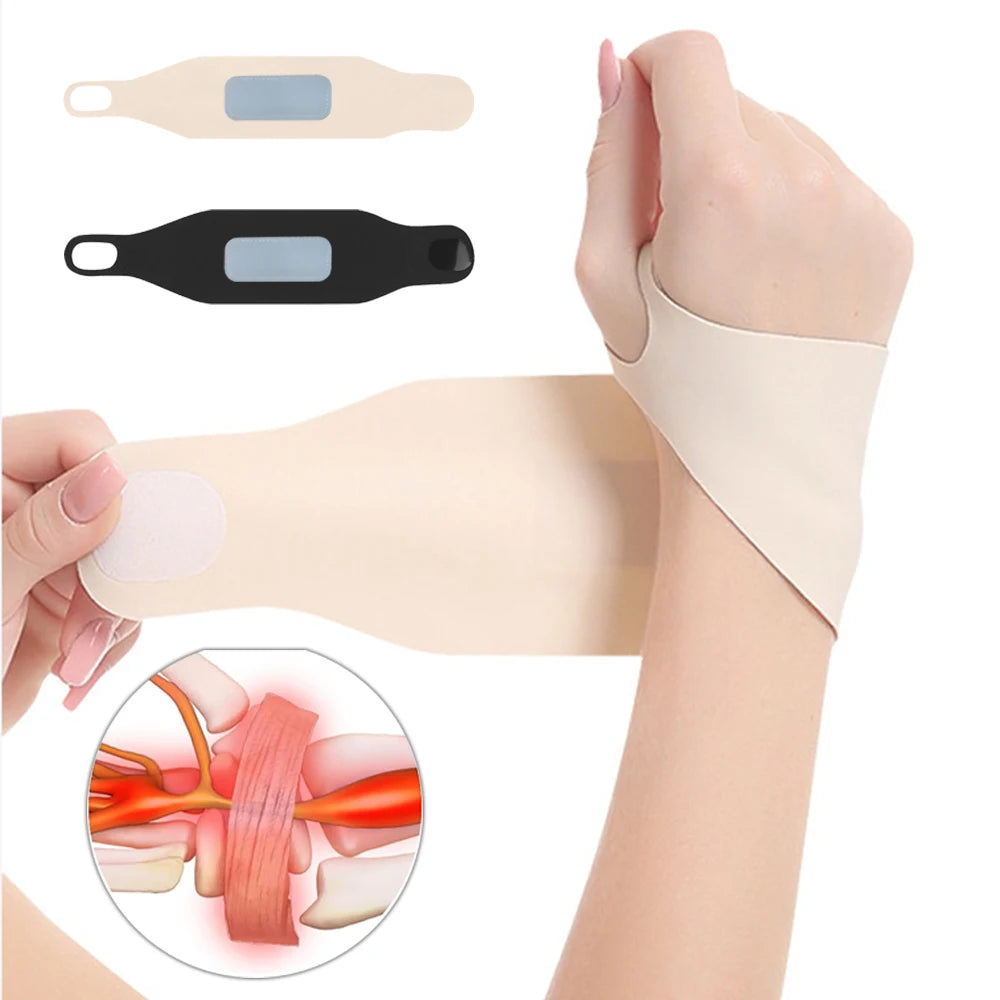 1Pc Elastic Wristband Anti-Sprain Wrist Brace Compression Tendon Sheath Wrist Joint Fixation Brace Support Gloves Palm Protector Peaceful Pleasures Health and Wellness