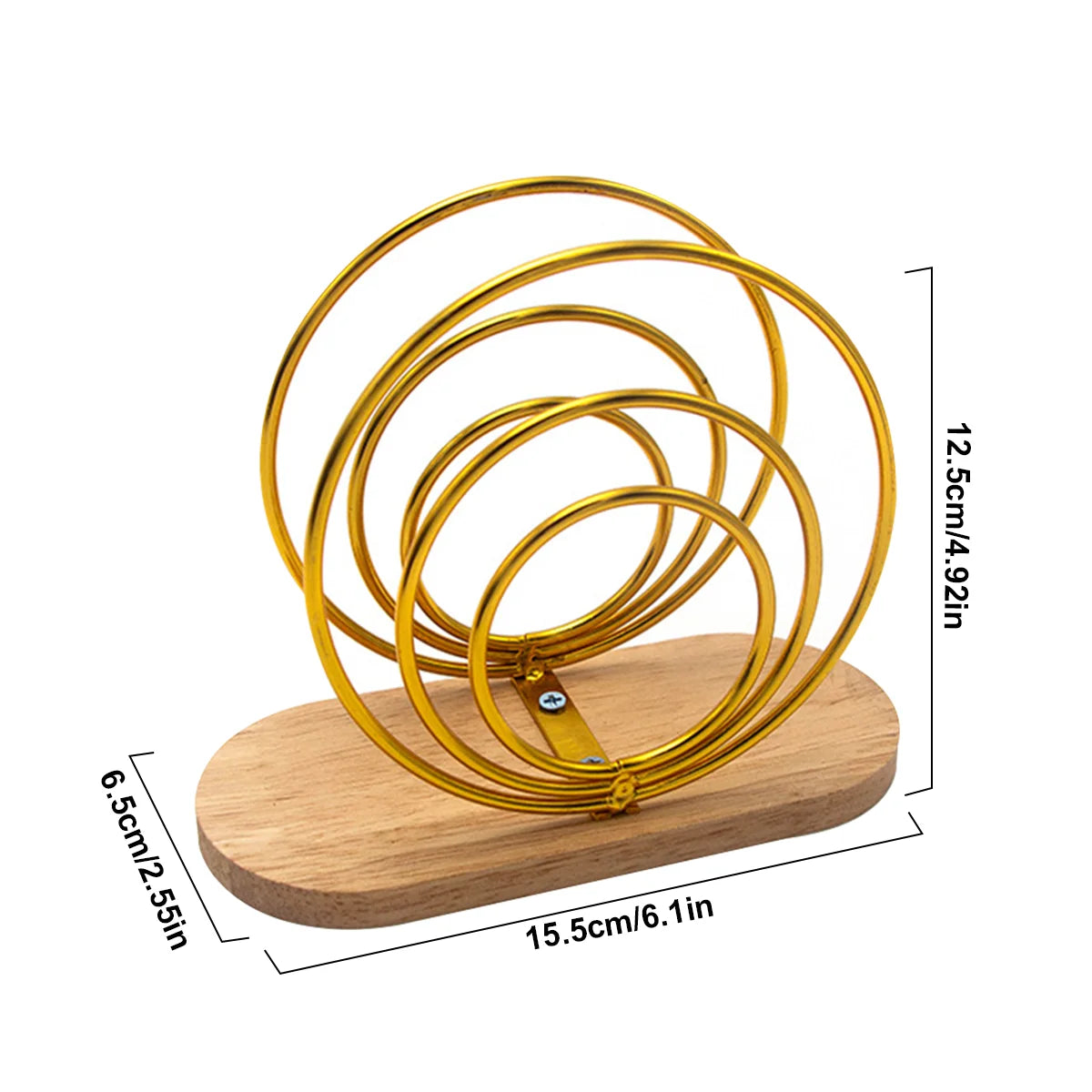 Leeseph Modern Napkin Holder with Wooden Base, Elegant Design for Dining Table, Sturdy and Decorative Holder for Paper Napkins Peaceful Pleasures Health and Wellness J