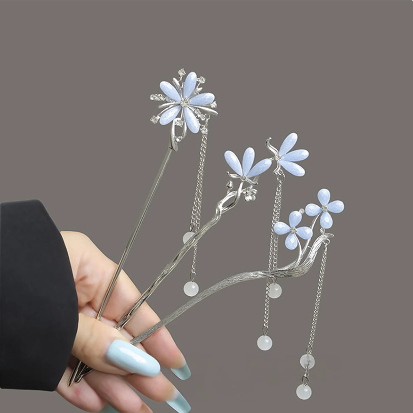 Alloy Hanfu Matching Hair Sticks New-Chinese Style Hair Stick for Holiday Party Hair Accessories Peaceful Pleasures Health and Wellness