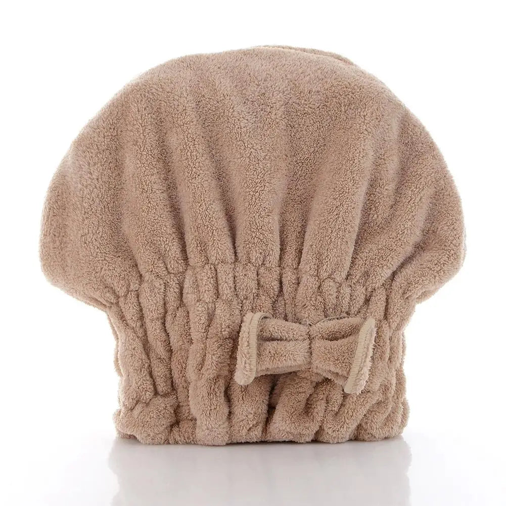 Microfiber Hair Drying Cap – Coral Fleece Quick-Dry Turban