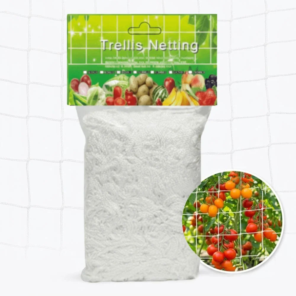 5x30 FT Polyester Plant Trellis Net | 6-Inch Climbing Mesh