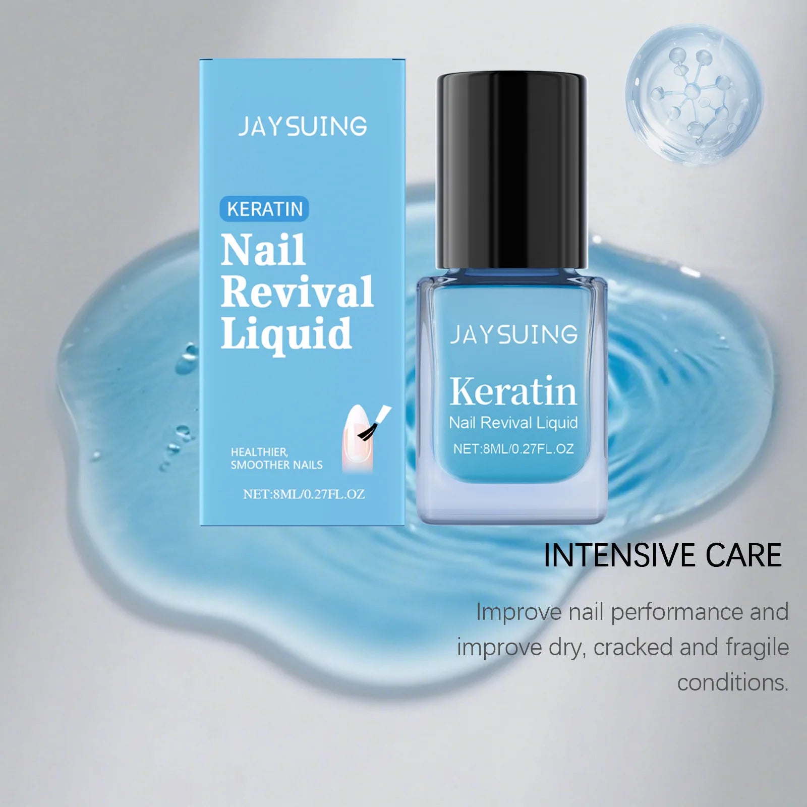 Hyaluronic Acid Nail Strength Oil Deep Nourish Repair Dry Brittle Cuticle Smooth Nail Surface Reduce Crack Mild Nail Cuticle Oil Peaceful Pleasures Health and Wellness