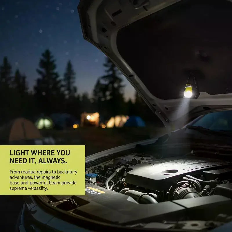 COB LED Type-C Rechargeable Flashlight | Camping & Emergency