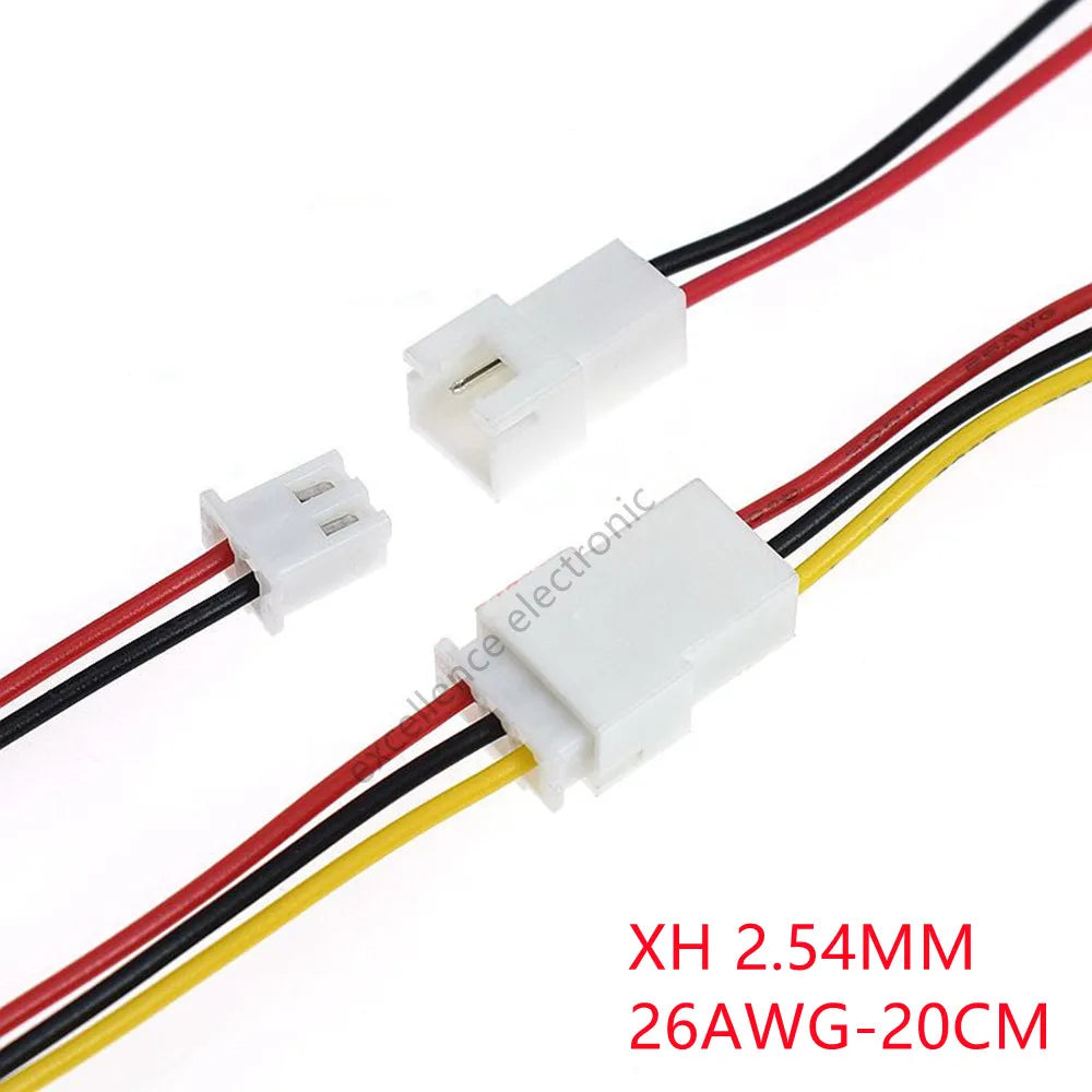 5Pair 1.25mm 2.0mm 2.54mm Pitch Mini JST PH XH SM Male Female Plug Socket Terminal Wires Cables Connector 2/3/4/5/6 Pin Peaceful Pleasures Health and Wellness XH 2.54mm 20cm 4P