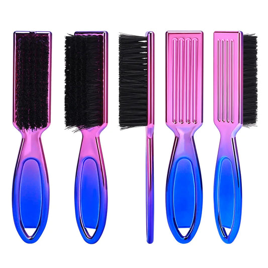 Professional Gradient Hair Cleaning Brush with Handle - Ideal for Men’s Hair and Beard Grooming & Clean-Up of Hair Clippings Peaceful Pleasures Health and Wellness