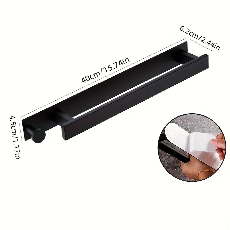 Stainless Steel Towel Rack No Need for Drilling or Nailing Single-pole Bathroom Hardware Towel Hanging Rack Creative Towel Bar Peaceful Pleasures Health and Wellness