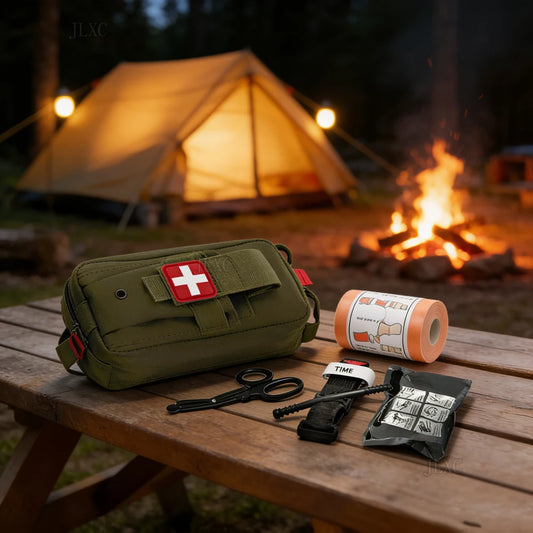Tactical EMT First Aid Kit Pouch Bag With Tourniquet Scissors Bandage for Emergency Medical Kit Outdoor Travel Peaceful Pleasures Health and Wellness