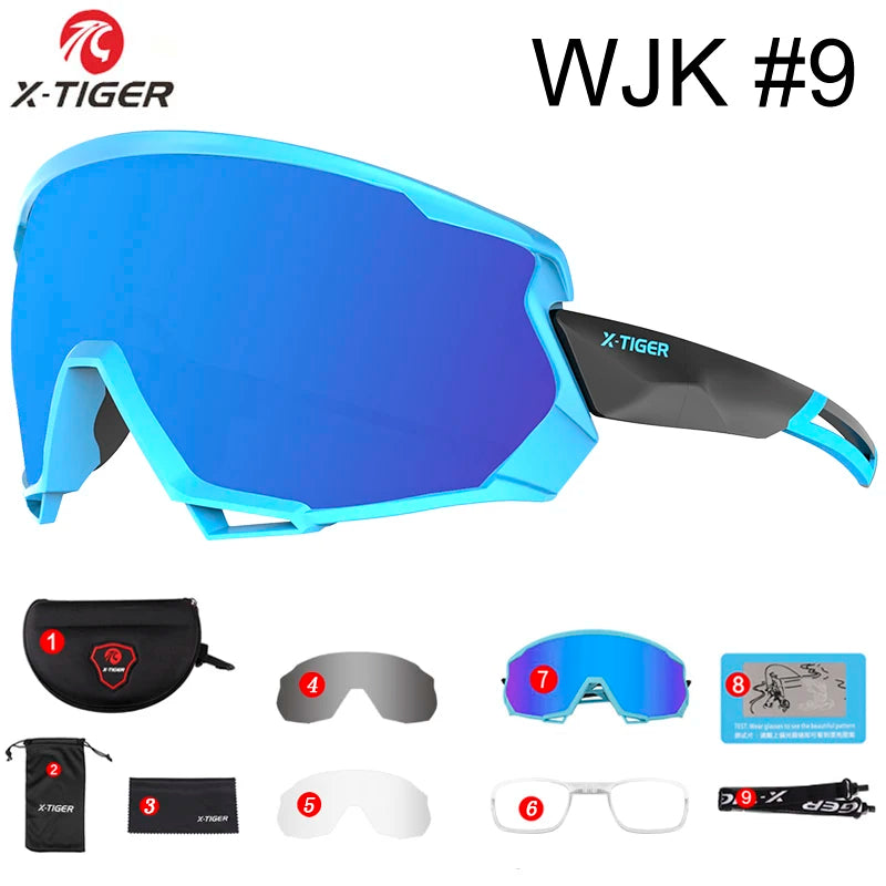 X-TIGER Polarized Sports Sunglasses – 5 Interchangeable Lenses