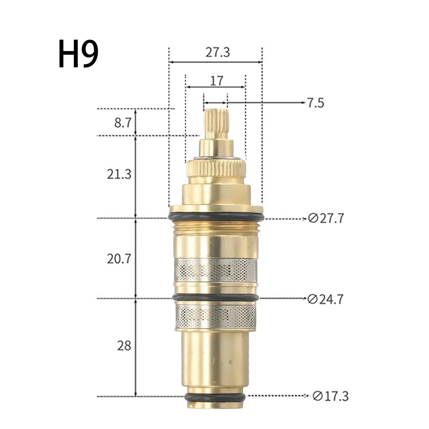 Brass Thermostatic Cartridge – Shower Bar Mixing Valve Replacement