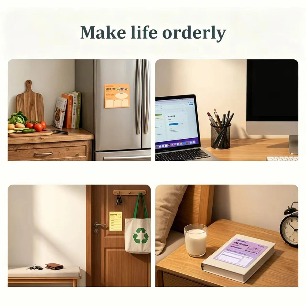 50 Sheets Multi Scene Functional Sticky Notes Colored Memo Pads