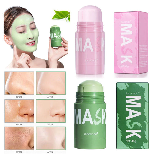 Green Tea & Rose Mud Mask Stick – Cleanse, Brighten & Hydrate Cleansing Mud Mask Oasis Select