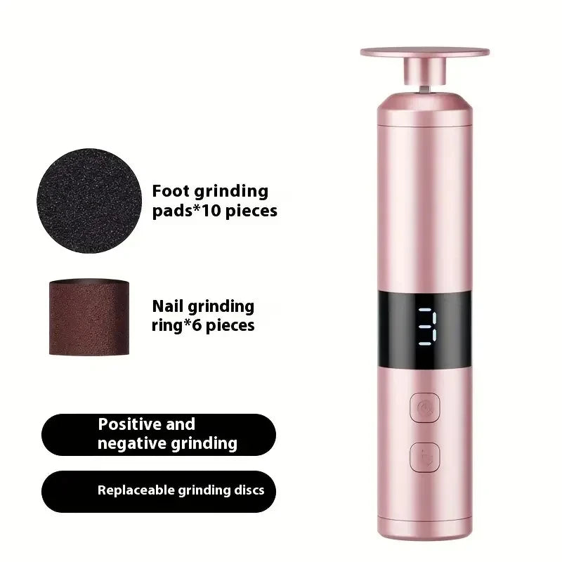 Electric Callus Remover with 3 Speeds & LCD Display, Fast Charging for Home Foot & Hand Care Peaceful Pleasures Health and Wellness Pink