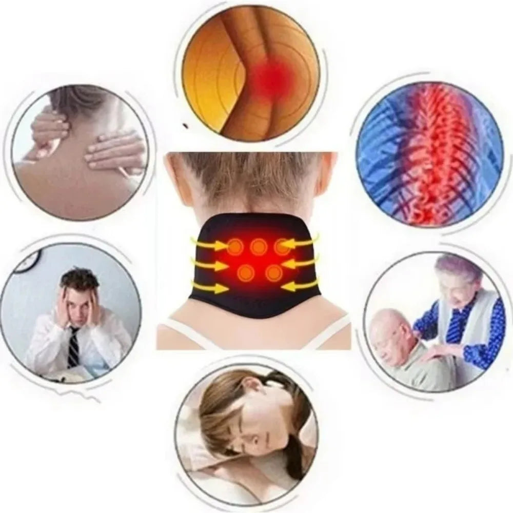 Self-Heating Magnetic Neck Support Wrap – Warmth & Massage