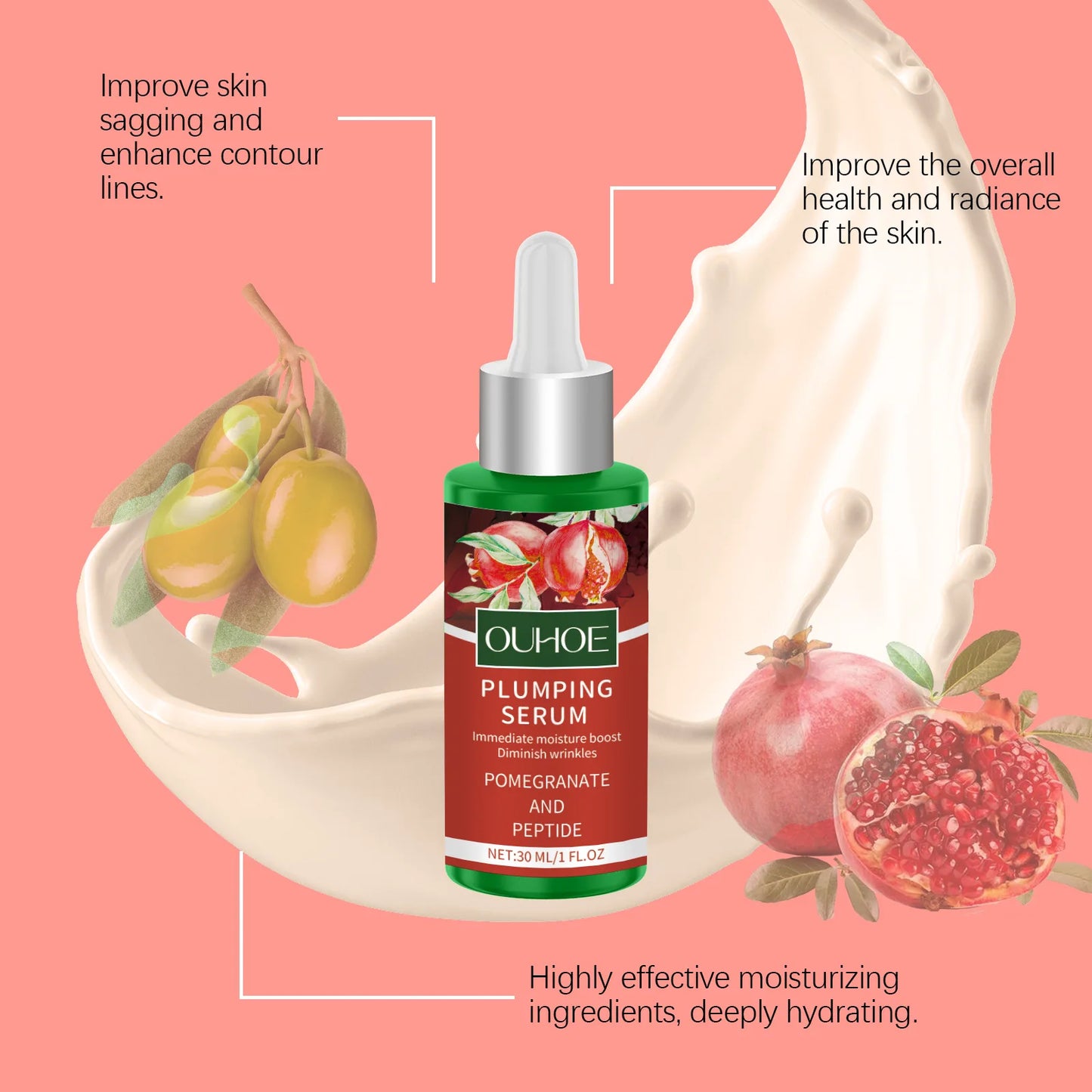 Plumping Face Serum – Anti-Aging, Firming & Moisturizing