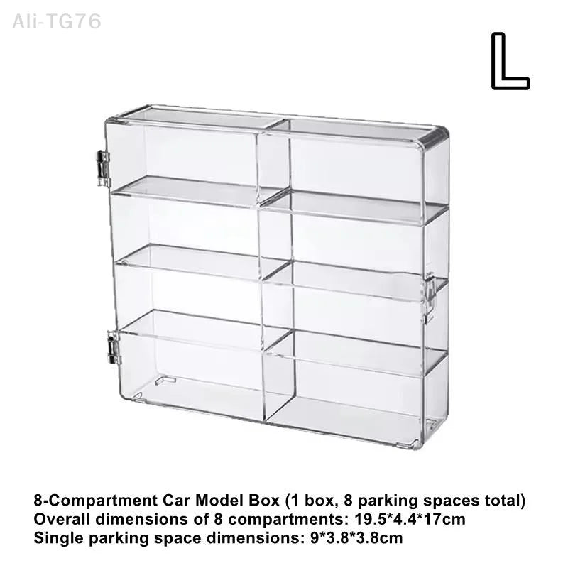 8-Grid Clear Acrylic Display Rack | Collectible Storage Stand