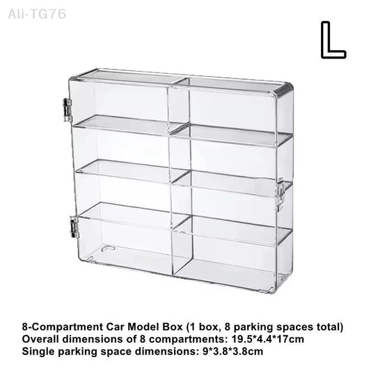 8-Grid Clear Acrylic Display Rack | Collectible Storage Stand Acrylic Display Rack Peaceful Pleasures Health and Wellness
