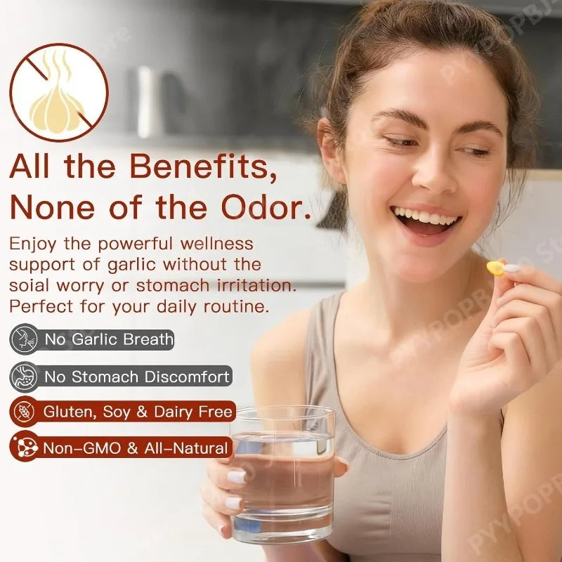 Aged Garlic Extract 300 Capsules – Odorless, Organic, Non-GMO