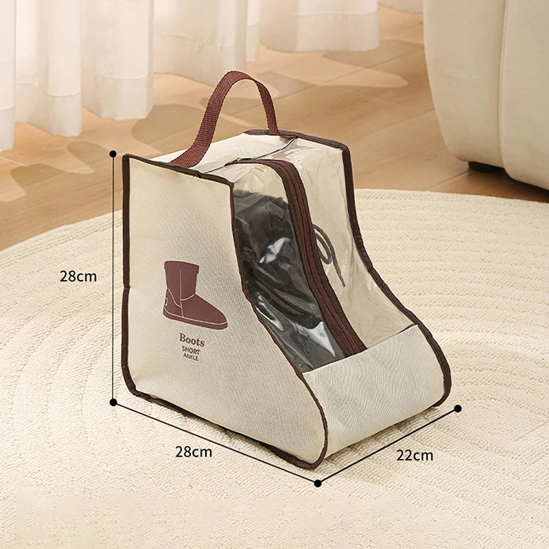 Dustproof Shoe Storage Bag – Boot & Travel Shoe Organizer Shoe Storage Bag Peaceful Pleasures Health and Wellness Beige M