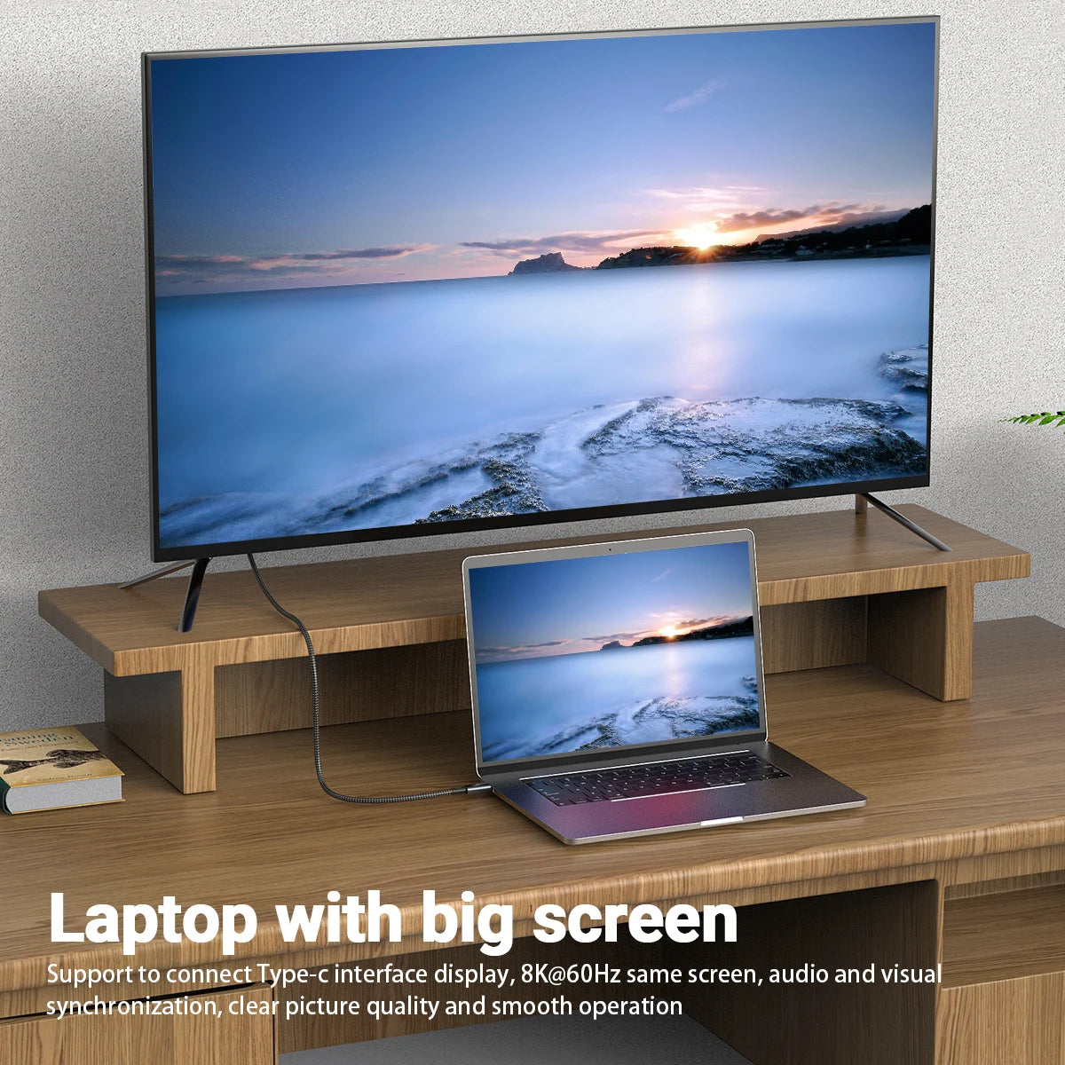 240W USB-C Cable PD 3.1 | 40Gbps 8K@60Hz Fast Charging USB-C Charging Cable Peaceful Pleasures Health and Wellness