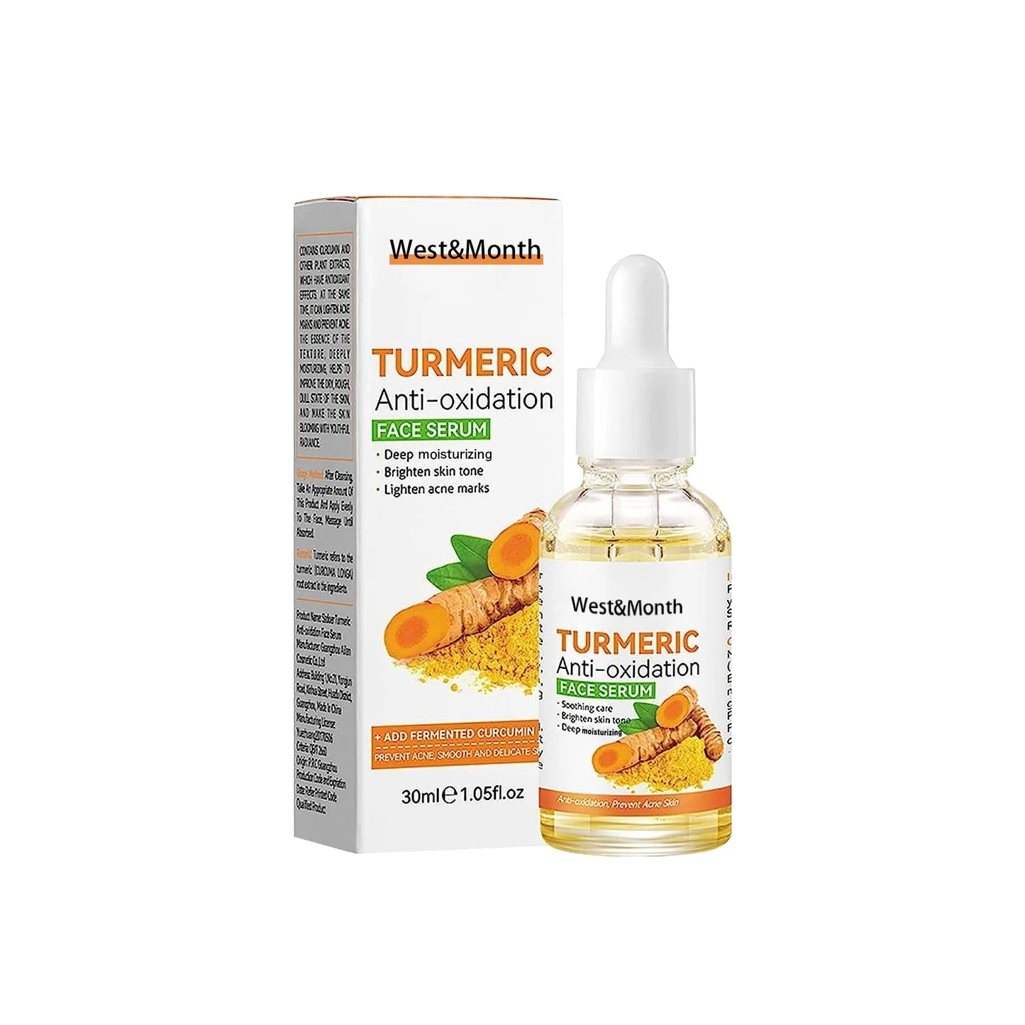 WEST MONTH Vitamin C Brightening Face Serum – Anti-Aging 30ml
