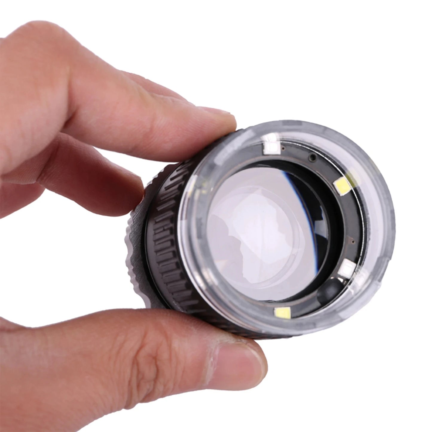 LED Scale Loupe 30X Adjustable Magnification Magnifier Metal Cylinder Mirror with Scale Small Reading Mirror Jewelry Magnifier Peaceful Pleasures Health and Wellness