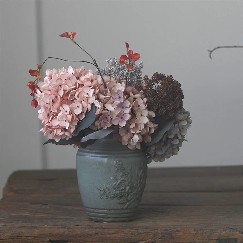 Silk Hydrangea Artificial Flowers Bundle | Home & Wedding Decor