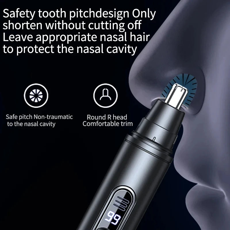 Portable Nose & Ear Hair Trimmer – USB Rechargeable Waterproof Nose Hair Trimmer Peaceful Pleasures Health and Wellness
