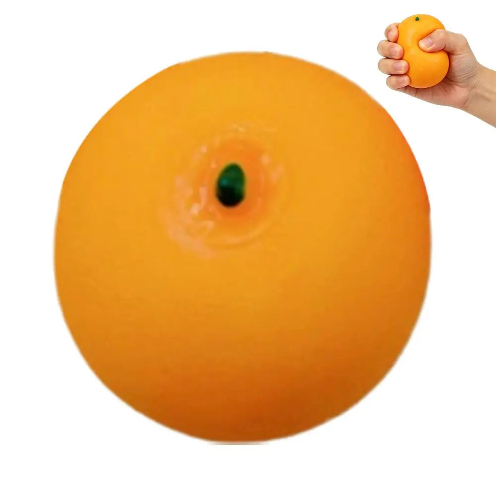 Cute Mango Stress Relief Toy Portable Soft Squeeze Fruit Fidget Toy for Office School Anti-Anxiety Sensory Toy Adults Anxiety R Peaceful Pleasures Health and Wellness Orange