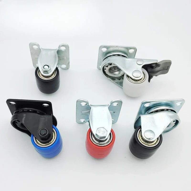 1.25" Silent Furniture Caster Wheels Set of 4 – Tables & Shelves