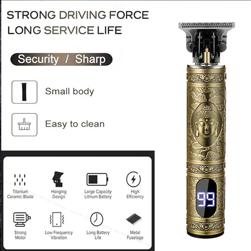 XMSJ T9 Electric Hair Clipper & Beard Trimmer for Men