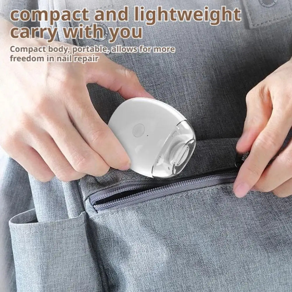 2-in-1 Electric Nail Clipper & Grinder with LED Light | Baby & Adult