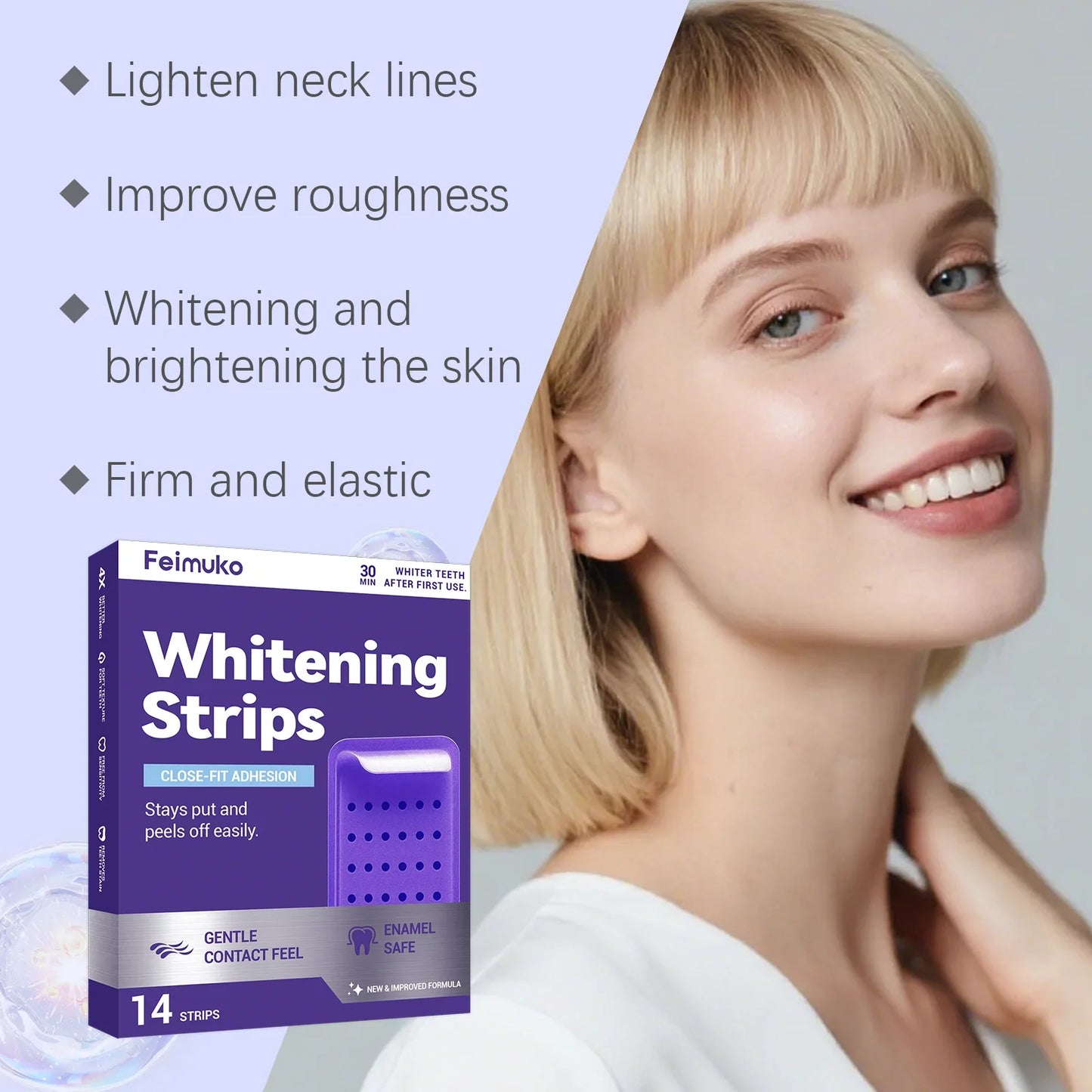 Oralhoe Purple Teeth Whitening Strips – 14 Strips Bright Smile