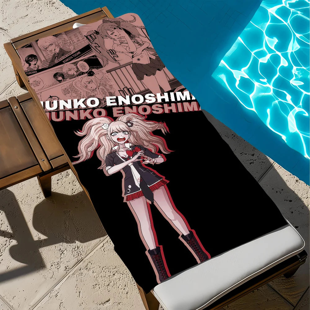 Danganronpa Anime Quick-Dry Beach Towel | Soft Microfiber Anime Beach Towel Peaceful Pleasures Health and Wellness z5 STJ70x140CM