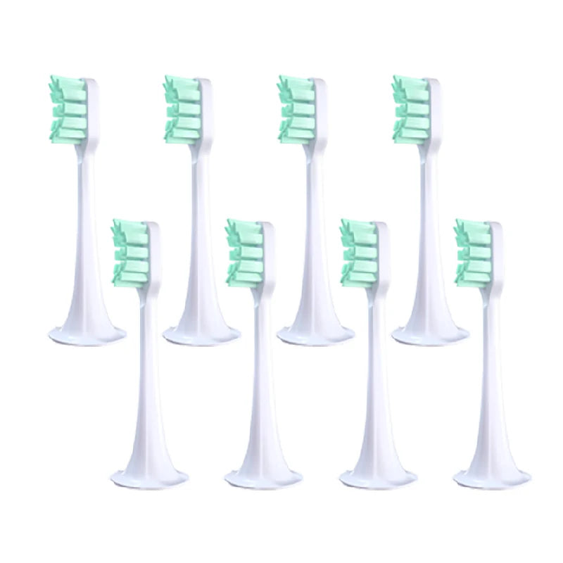 8-Pack Brush Heads for Xiaomi MIJIA T300/T500 Electric Toothbrush Toothbrush Replacement Heads Peaceful Pleasures Health and Wellness 8pcs Green