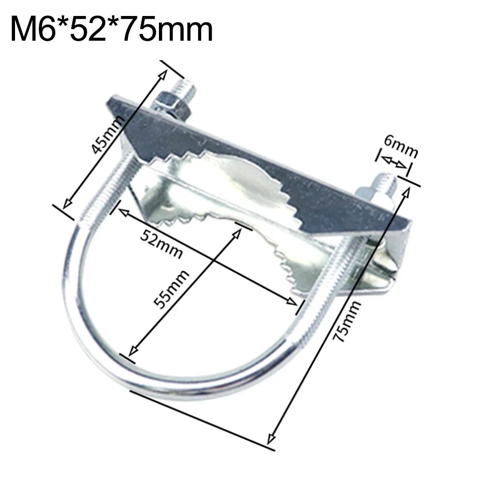 Heavy Duty U-Bolt Mast-to-Mast Antenna Mount Bracket Clamp Kit