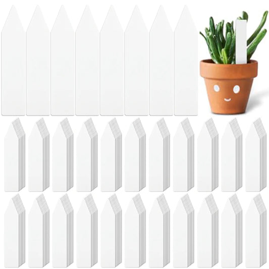 100pcs Garden Plant L abels Plant Accessories Flower Pots Plastic Plant Tags Nursery Markers L abel Tray Mark DIY Tool Peaceful Pleasures Health and Wellness