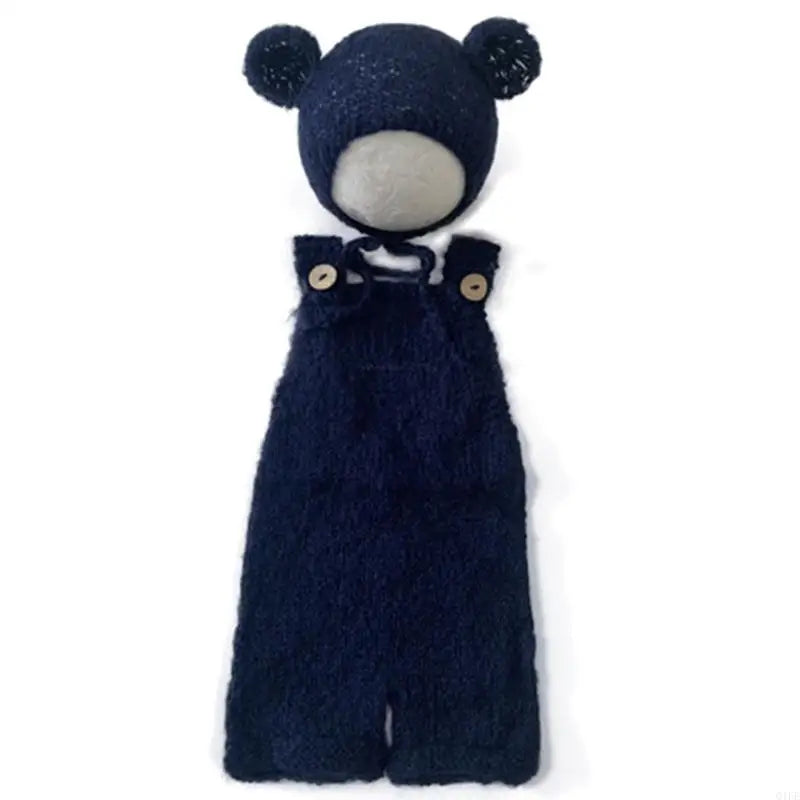 Newborn Photography Props | Mohair Baby Outfit Set 0–1 Month