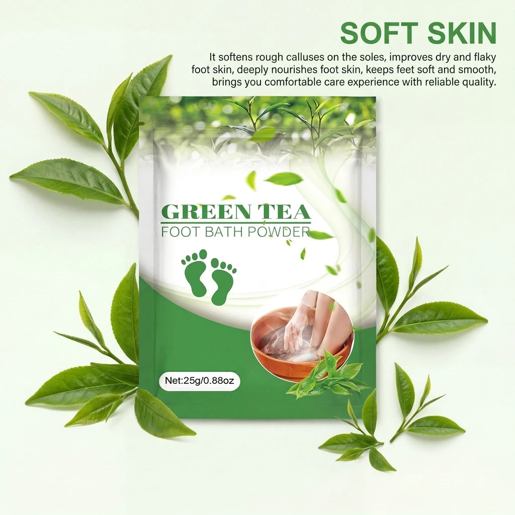 Green Tea Sea Salt Foot Soak – Exfoliate & Soften Feet