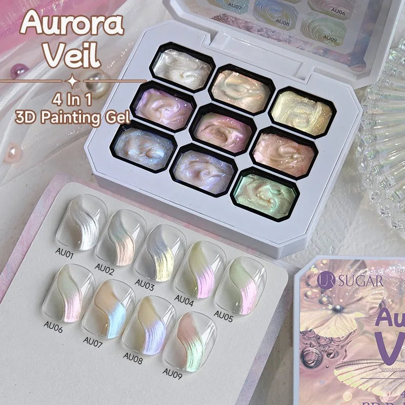 4-in-1 16 Color Nail Art Gel | Gradient Ombre Blush Polish