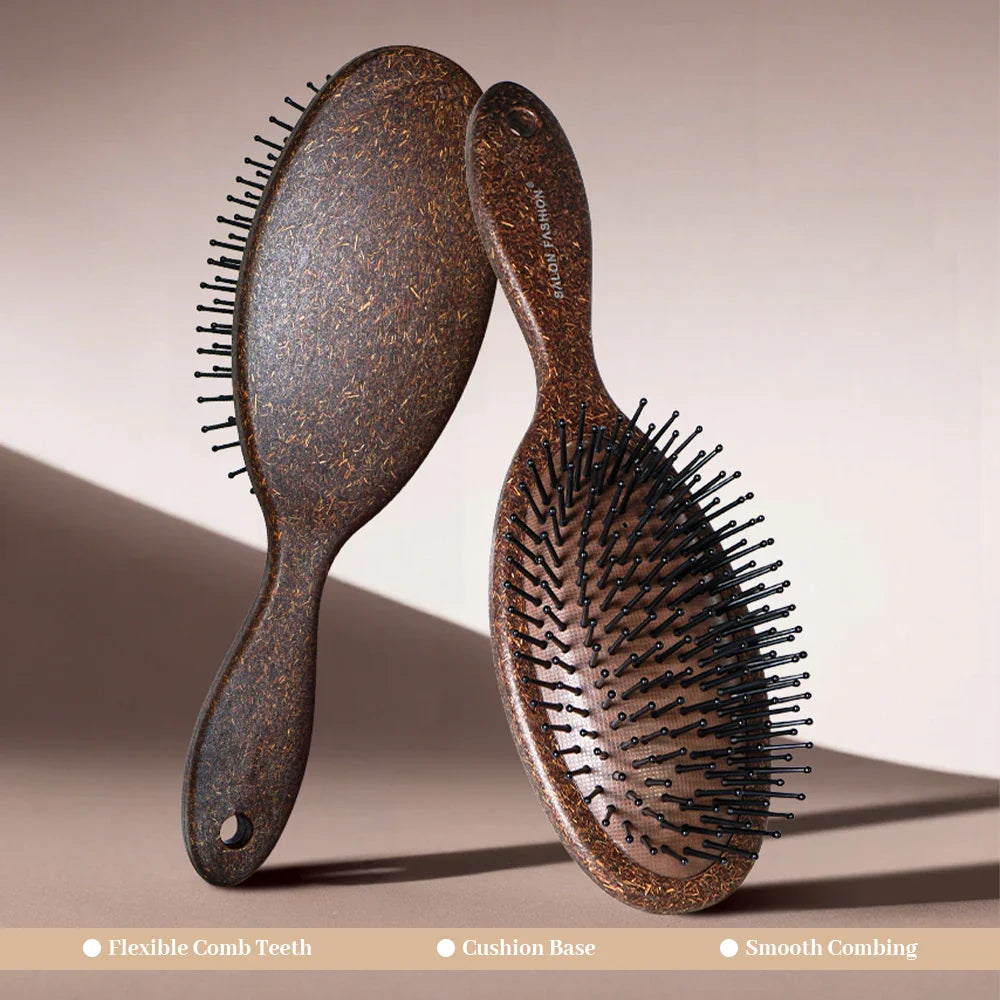 Wood Paddle Hair Brush – Scalp Massage & Detangling Comb