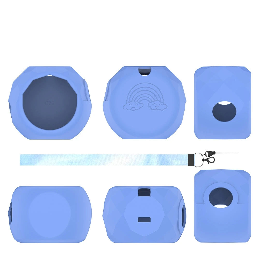 High Quality Soft And Durable Silicone For Takara Tomy Punirunes 4 Game Console Protective Case Drop Protection Dustproof Case Peaceful Pleasures Health and Wellness Blue