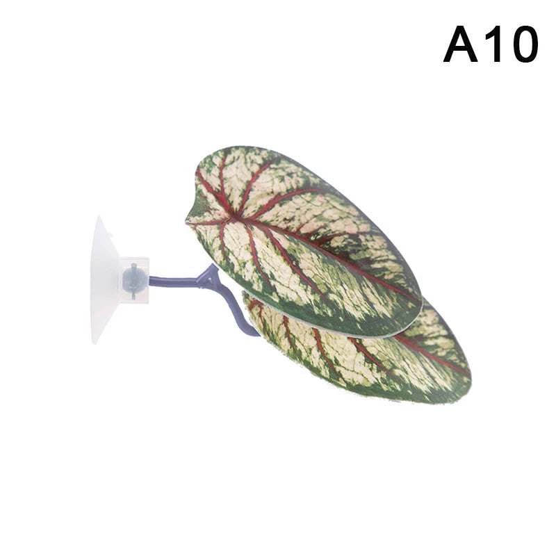 Artificial Aquarium Leaf Plant – Fish Resting & Hiding Decor