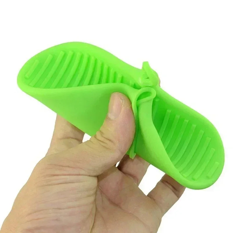 1Pair Anti Scald Oven Gloves Silicone Heat Resistant Microwave Clips