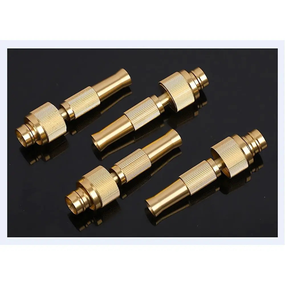 1Set High Pressure Water Spray Torch Nozzle with Quick-connect Connector Brass Plating Washing Machine Nozzle 1/2" 3/4" Peaceful Pleasures Health and Wellness