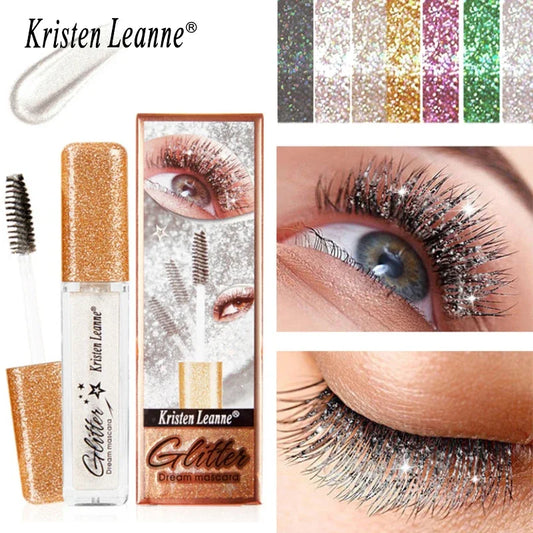 Diamond Glitter Mascara – Waterproof Lengthening 7 Colors Glitter Mascara Peaceful Pleasures Health and Wellness