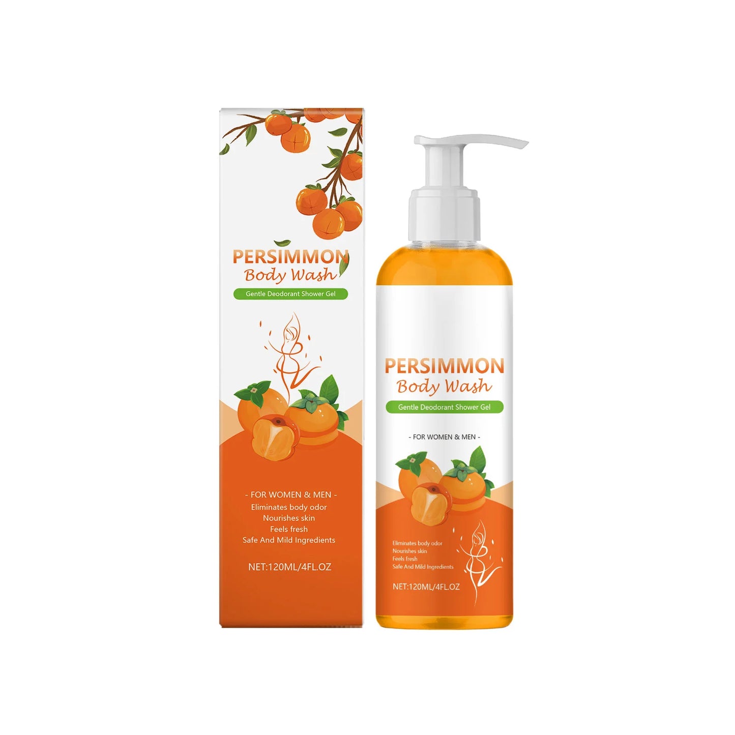 Persimmon Nourishing Body Shower Gel | Moisturising & Deodorizing