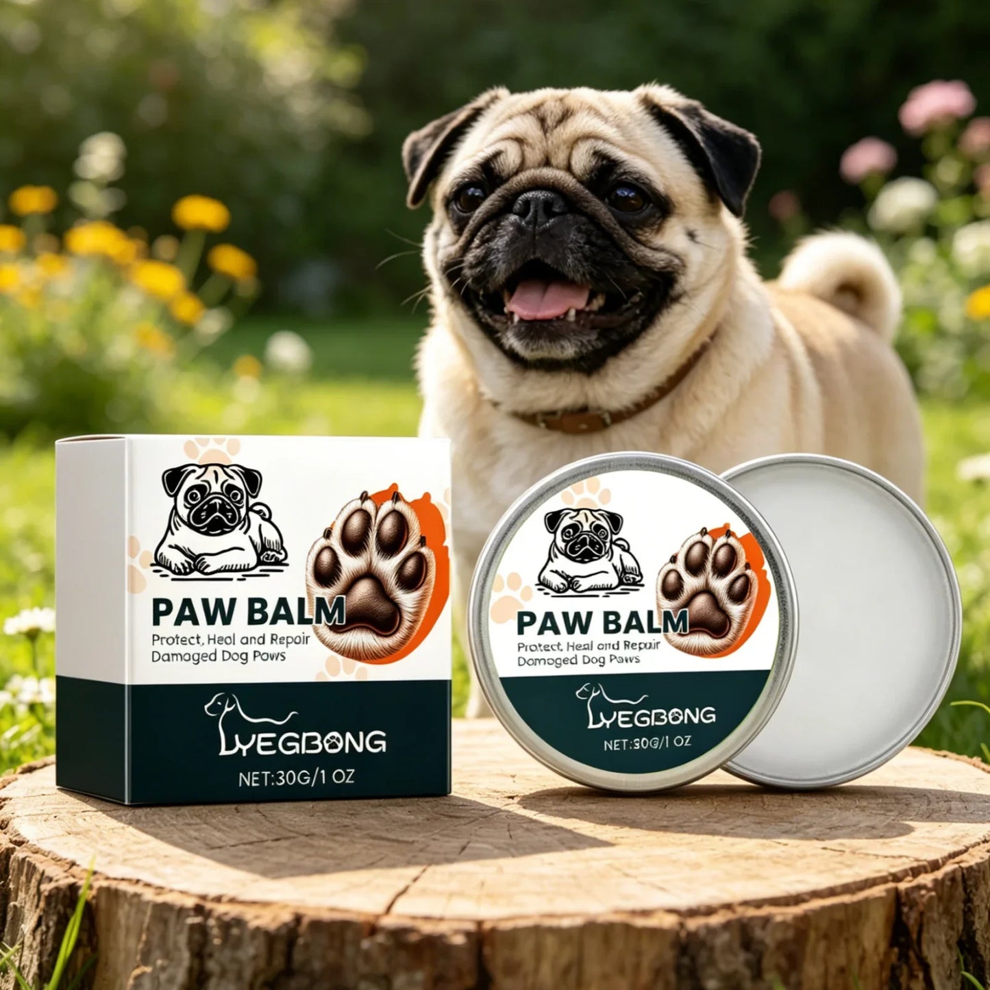 YEGBONG Dog Paw Balm – Shea Butter & Coconut Oil Moisturizer